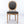 French Style Solid Wood Frame Antique Painting Fabric Back Dining Chair (Set of 2)