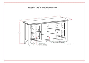 Artisan - Large Sideboard Buffet - Russet Brown