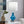 Jasmine - Contemporary Lamp - Clear Sapphire Blue Seeded / Nickel / White