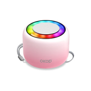 KP-826 Portable Mini Bluetooth Speaker Compact Outdoor Ready With Lanyard Ambient Light And Card Slot Factory Direct