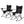 Set of 2 Folding Rocking Camping Chairs