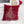 Red Velvet Holiday Pillow with Gold Embroidery