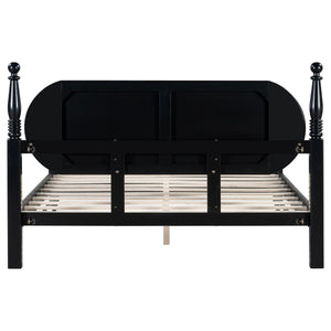 Queen Bed Frame, Solid Wood Platform with Slats