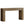 Console Table With Vertical Slat Legs For Entryway - Rustic Brown