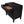 3 Drawer Nightstand With USB - Black