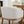 Mid Century Modern Upholstered Barrel Dining Chair with Arms