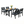 HDPE Outdoor Patio Dining Set - Table and Four Chairs