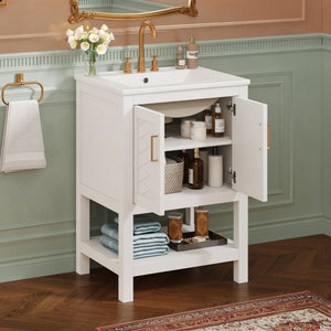 Modern Bathroom Vanity With Elegant Twill Design
