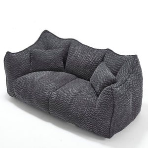 Comfortable Dual Beanbag Chair With High Resilience Foam Core For 2 People