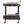 2 Shelf Serving Cart - Brown