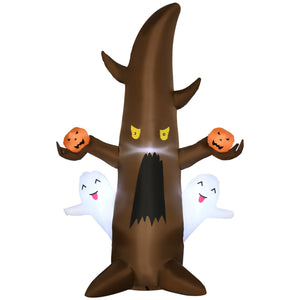 5FT Illuminated Inflatable Halloween Ghost Tree