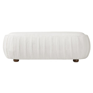 Upholstered Ottoman, Oval Shape