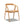 Simeon - Scandinavian Sculpted Dining Chair - Warm Natural Brown