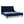 Aspen Vertical Tufted Headboard Platform Bed Set, Queen, Navy Blue Velvet