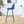 Bar Stool (Set of 2) Modern Counter Bar Height Chair With Back, Sturdy Metal Legs & Footrests, Island Stool For Kitchen Bar - Blue