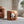 Orange Pet Friendly Ottoman with Removable Pet Cushion and Hidden Pet Nook