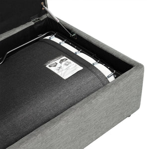 Twin Size Folding Ottoman Sleeper Bed With Mattress Convertible Guest Bed