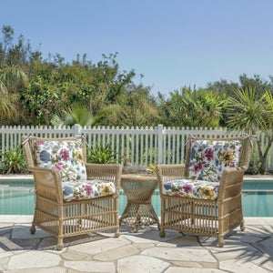 Outdoor Chair Cushions Set of 2, Botanical Floral