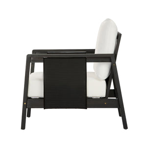 Outdoor Club Chair with Acacia Wood Frame