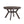 Modern Round Rubber Wood Dining Table for 4-6