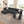 U-Shaped Modular Sectional Sofa With Chaise And Movable Ottoman With Wave-Shaped Armrest