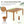 TOPMAX Patio Wooden Dining Table, 67