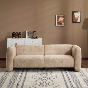 Tonson 83" 3-Seater Velvet Sofa, Wave Design