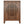 5 Tier Shoe Cabinet With Round Louvered Doors, Storage Organizer - Brown