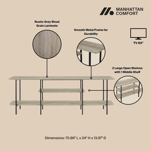 Celine - 3 Shelf Console Table