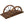 Wooden Garden Bridge Arc Footbridge With Half Wheel Railings Solid Fi - Brown