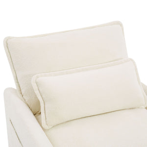 Modern Single Seat Accent Chair With Side Storage Pockets