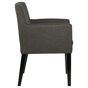 Yorkshire - Upholstered Dining Arm Chair With Cushioned Arms (Set of 2) - Gray