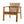 Outdoor Acacia Wood Slatted Club Chairs, Set of 2, Teak Finish