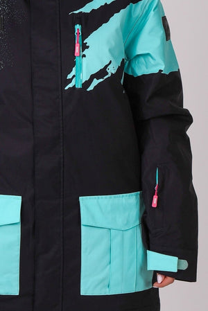 Afterparty Jacket Black & Mint