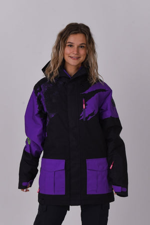 Afterparty Jacket Black & Purple