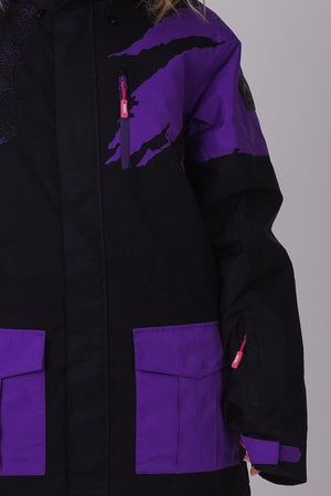 Afterparty Jacket Black & Purple
