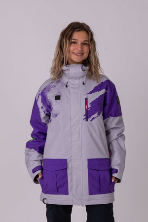 Afterparty Jacket Grey & Purple