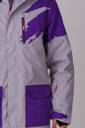 Afterparty Jacket Grey & Purple