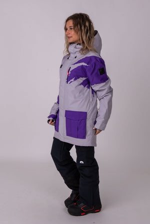 Afterparty Jacket Grey & Purple
