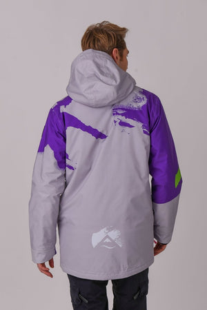 Afterparty Jacket Grey & Purple Men's
