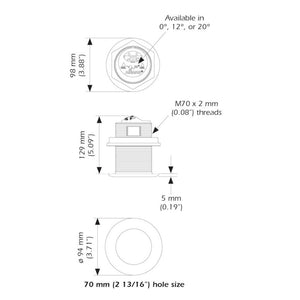 Airmar B75HW High Wide Chirp Transducer - 20 Degree Deadrise, 600W Thru Hull - TRAPSKI