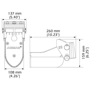 Airmar TM185C-HW High Frequency Wide Beam CHIRP Transom Mount 14-Pin Transducer f/Humminbird - TRAPSKI