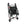 Foldable 4-Wheel Pet Stroller with Adjustable Canopy - Grey