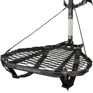 Hawk Mega Combat Hang On Tree Stand, Deer Stand with XL Saddle Hunting Platform
