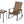 Four Seasons Courtyard Bayside 3 Piece All Weather Woven Wicker Chat Set, Brown