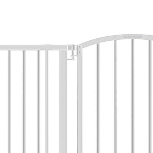 Ingenuity Ozzy & Kazoo 27” Tall Walk Through Dog Gate For Doorway or Stairway