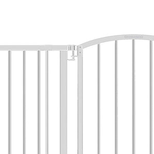 Ingenuity Ozzy & Kazoo 27” Tall Walk Through Dog Gate For Doorway or Stairway