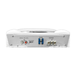 Lanzar AQTB8 1000 Watt Slim Waterproof Amplified Marine Subwoofer System, White - TRAPSKI