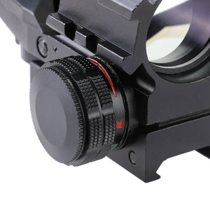 4-in-1 4-16x50 EG Riflescope Kit, Dot Laser, Reflex Sight, Green Laser, Offset Rail Mount - TRAPSKI