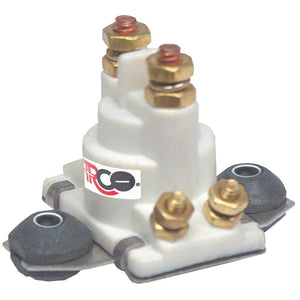 ARCO Marine Outboard Solenoid w/Flat Isolated Base White Housing - TRAPSKI